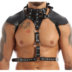 Generique Harnais Simili HALTER Noir